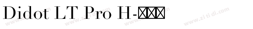 Didot LT Pro H字体转换